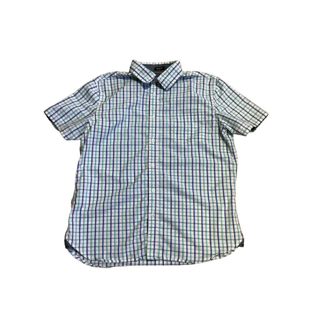 Lee Mens Button Down Plaid Shirt L